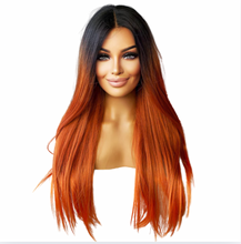 Load image into Gallery viewer, 26&quot; Ombre Lace Closure Wig